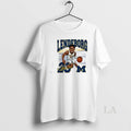 Original Valiant University Of Michigan Basketball Yaxel Lendeborg Caricature