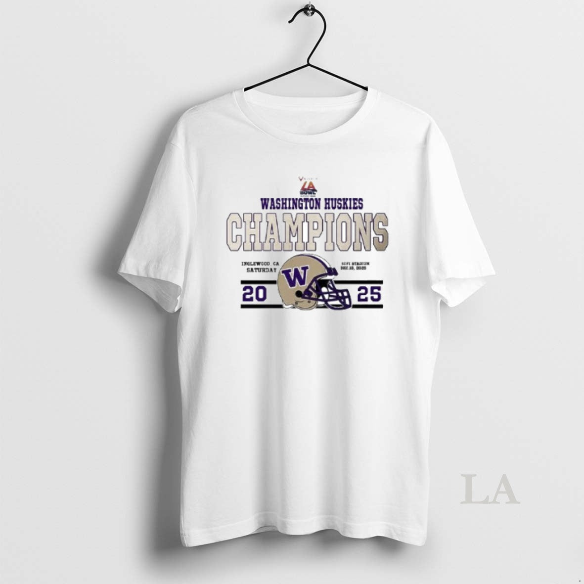 Original Washington Huskies Football Champions 2025 Bucked Up La Bowl Hosted Helmet