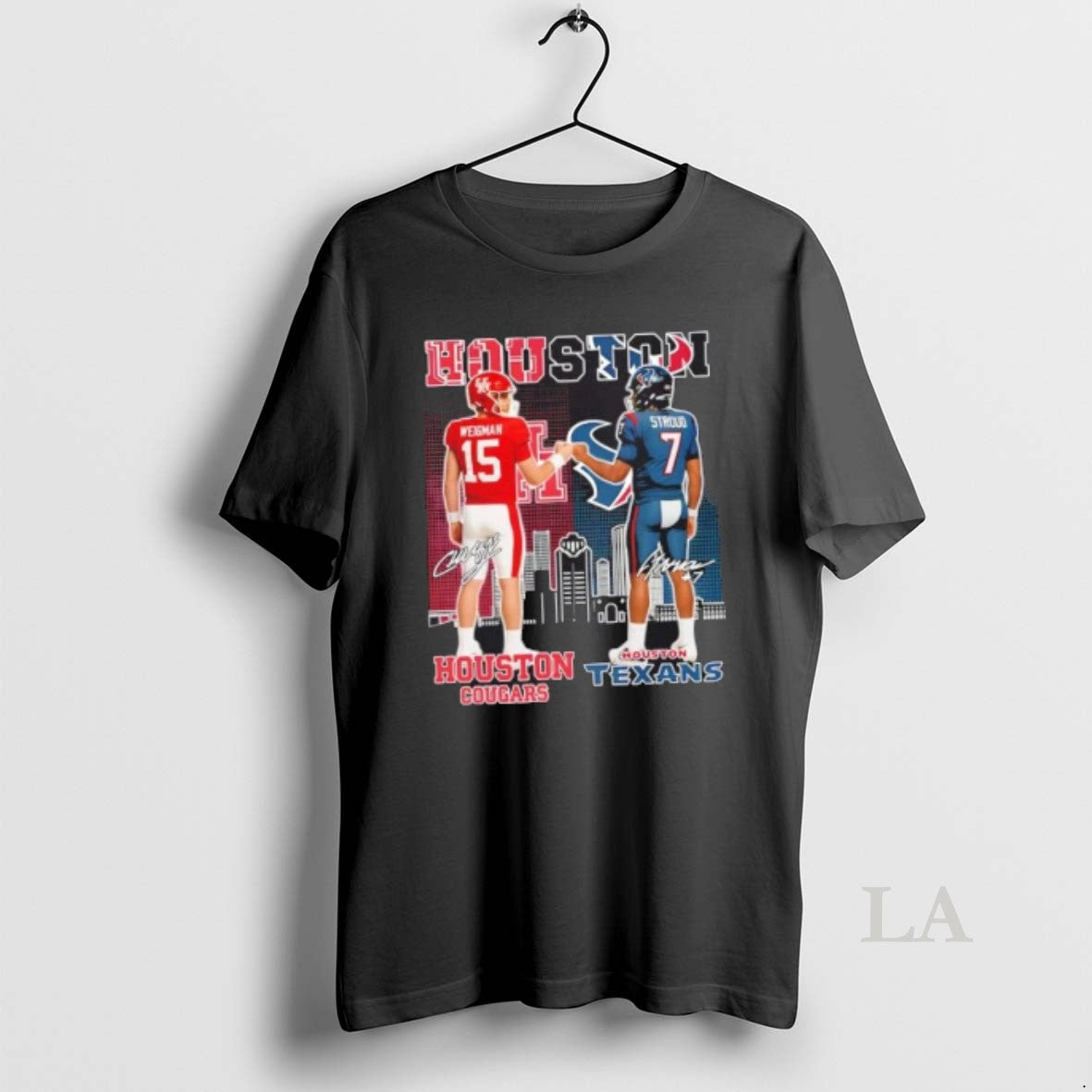 Original Weigman And Stroud Houston Cougars X Texans Skyline