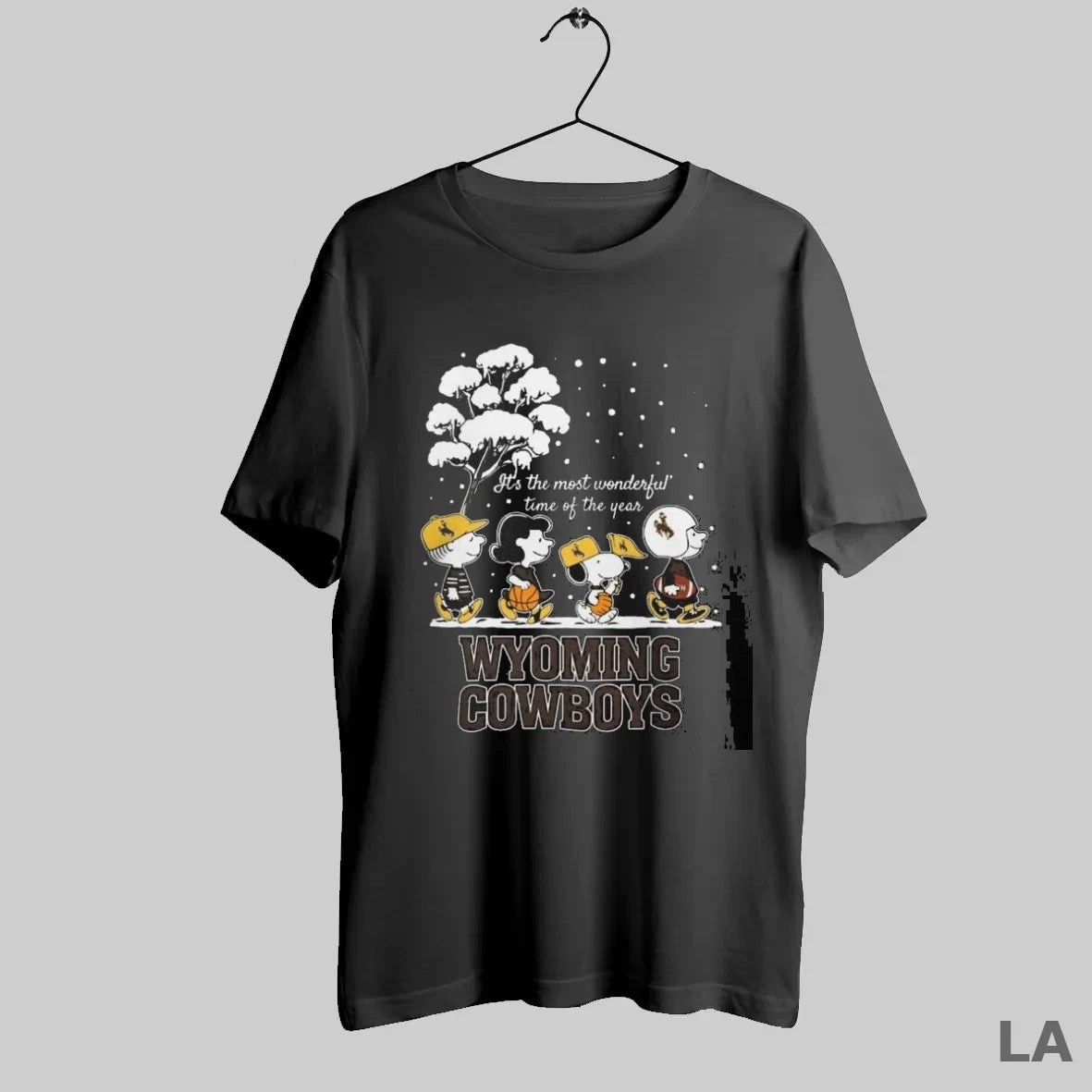 Original Wyoming Cowboys X The Peanuts Winter Its The Most Wonderful Time Of The Year