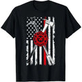 Patriotic Axe Halligan Thin Red Firefighter Made USA