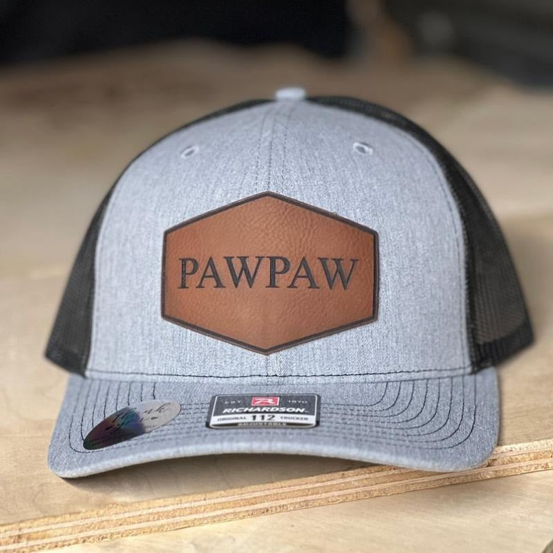 Pawpaw Hat Richardson 112 Leather Patch Engraved