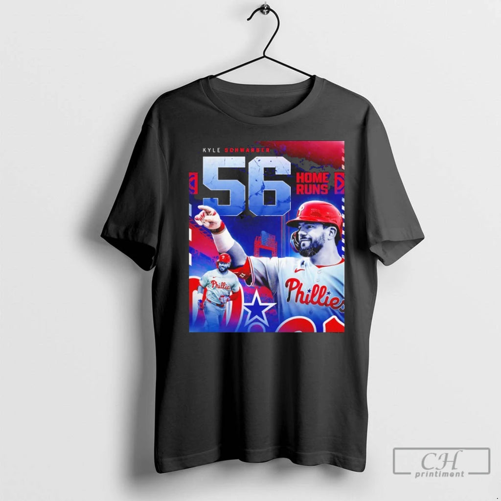 Phillies Baseball Kyle Schwarber 56 Home Runs T Shirts