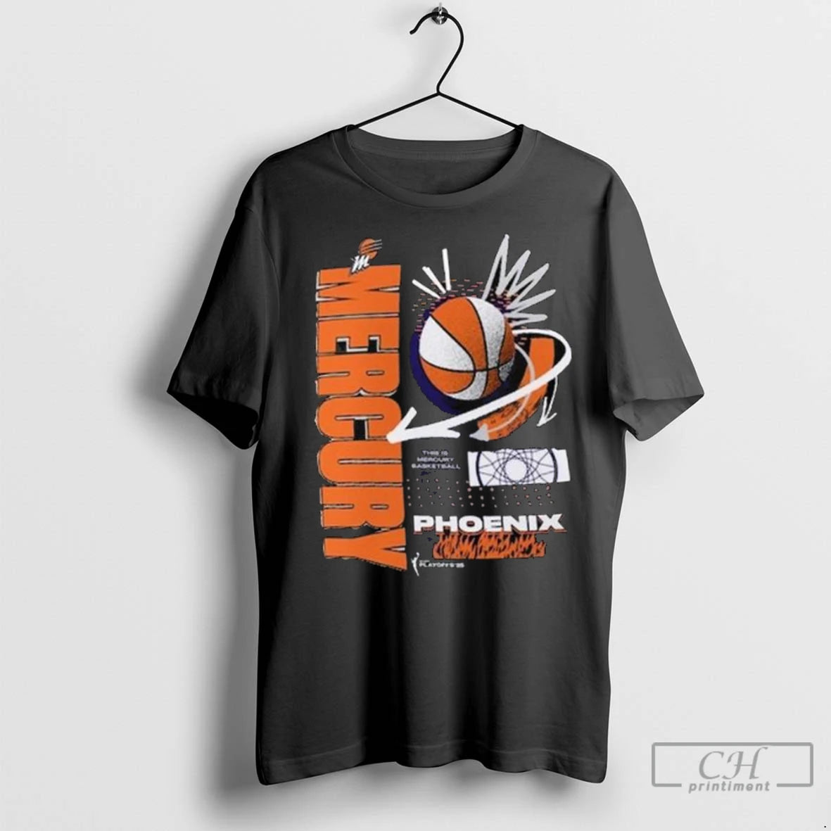 Phoenix Mercury 2025 Wnba Playoffs In The Zone Long Sleve T Shirts
