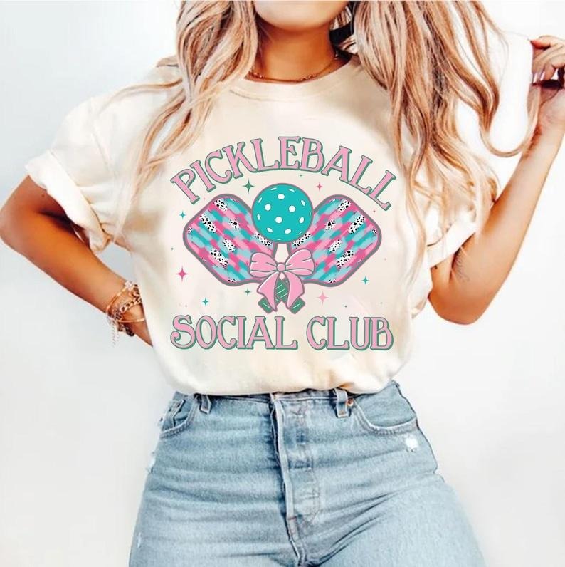 Pickleball Brushstroke Pickleball Preppy Social Club Coquette