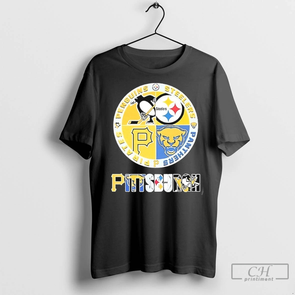Pittsburgh Penguins Steelers Panthers Pirates City Sports T Shirts