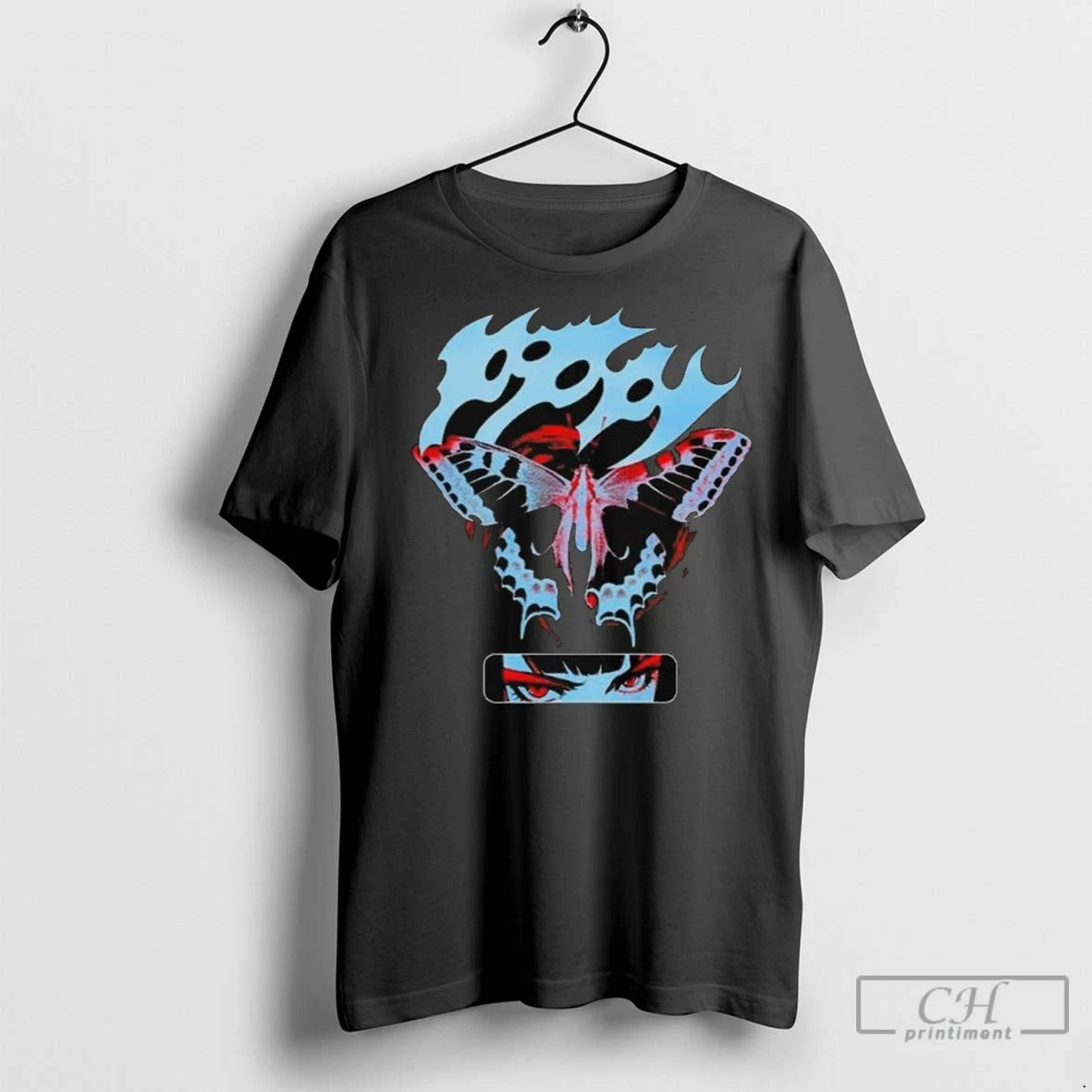 Poppy V A N Butterfly Long Sleve T Shirts