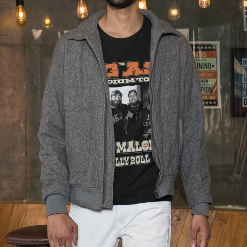 Post Roll Concert Tour T Shirt Rapper Cotton Menswear
