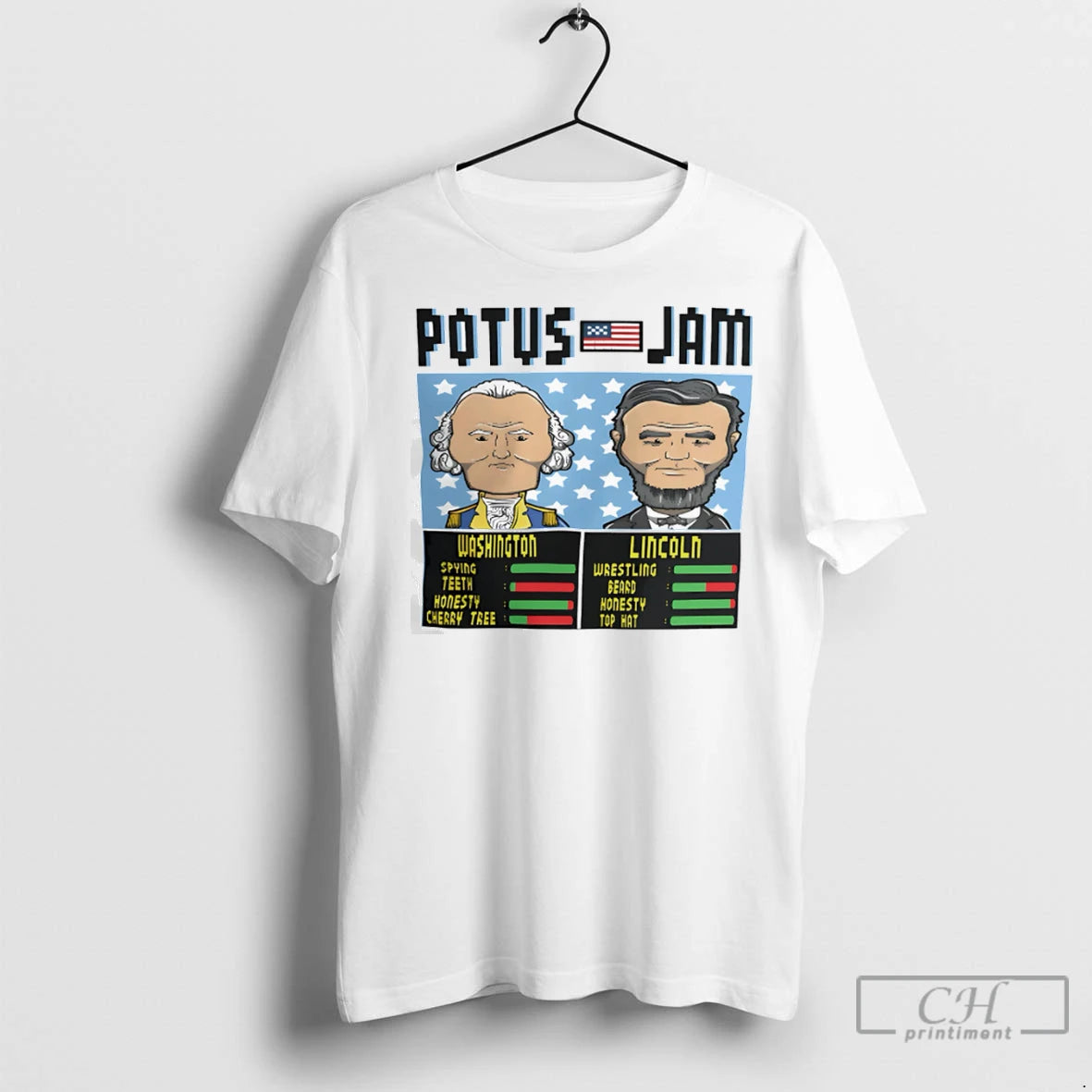 Potus Jame Washington And Lincoln T Shirts