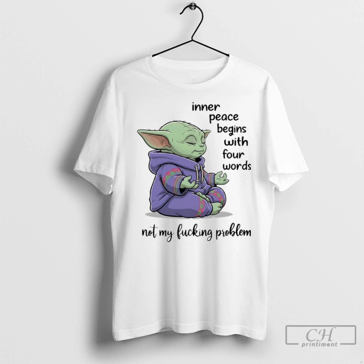 Premium Baby Yoga Yoga Inner Peace Behins With Four Words Not My Fucking Problem