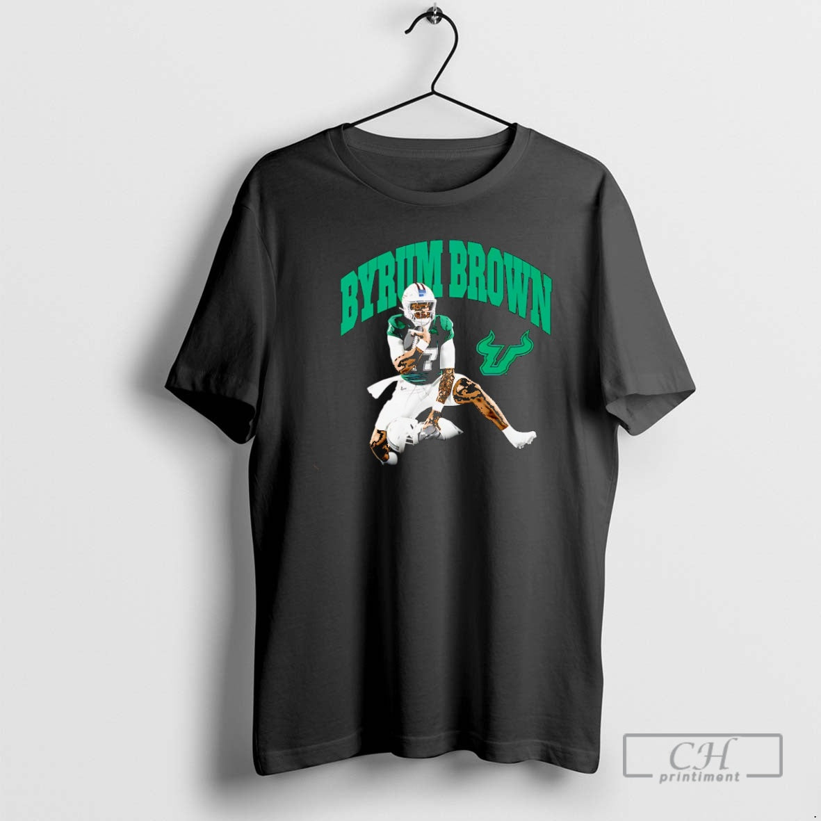 Premium Byrum Brown South Florida Bulls Hurdle Drop Christmas Shirt Sweater