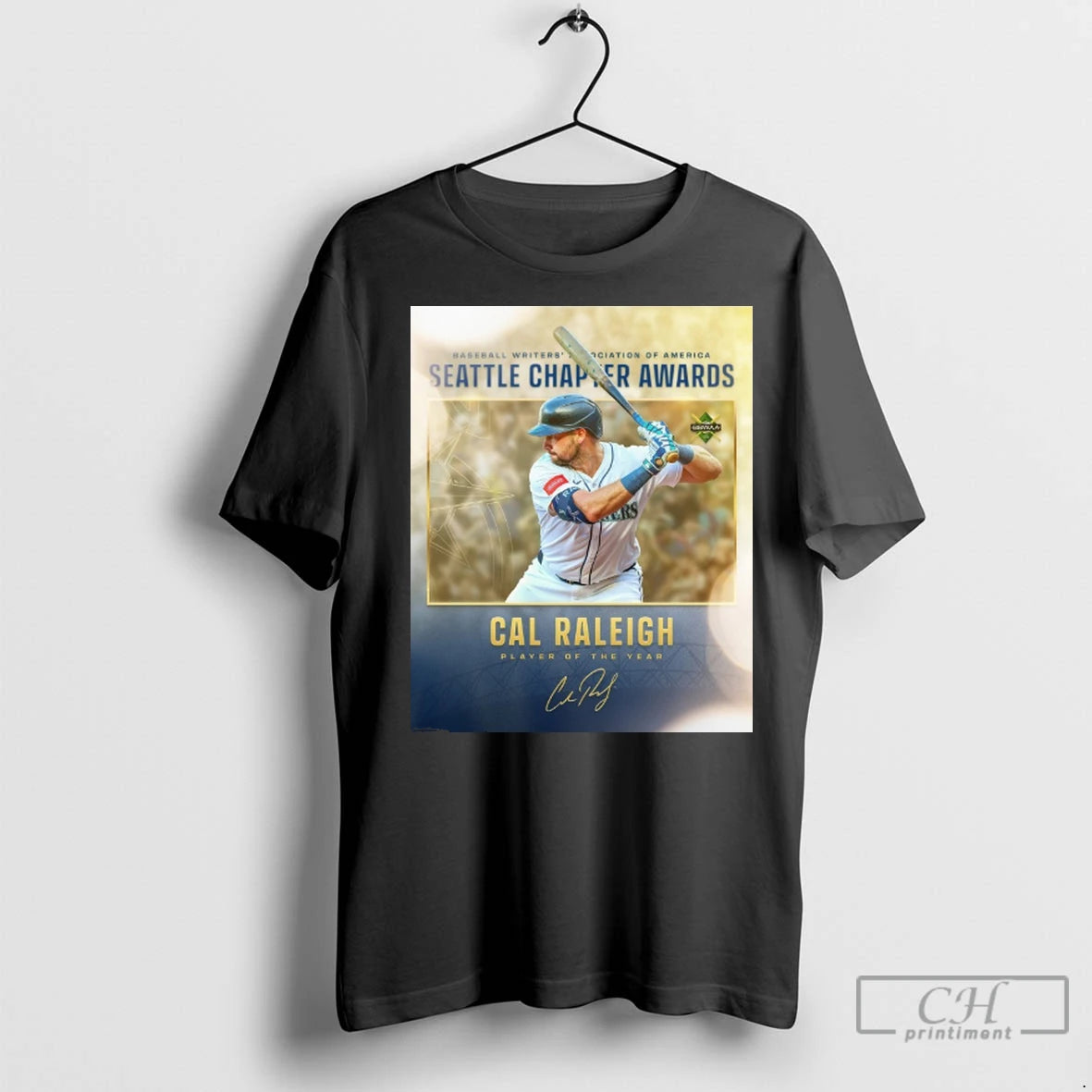 Premium Cal Raleigh Player Of The Year Seattle Chapter Awards Baseball Writers Association Of America