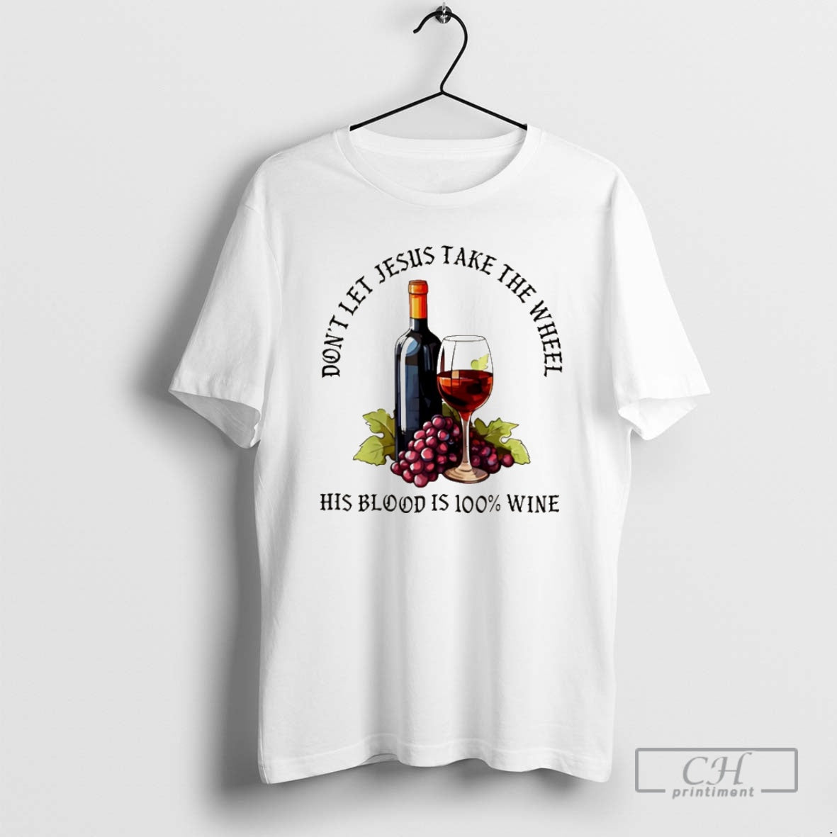 Premium Dont Let Jesus Take The Wheel His Blood Is 100 Wine Christmas Shirt Sweater