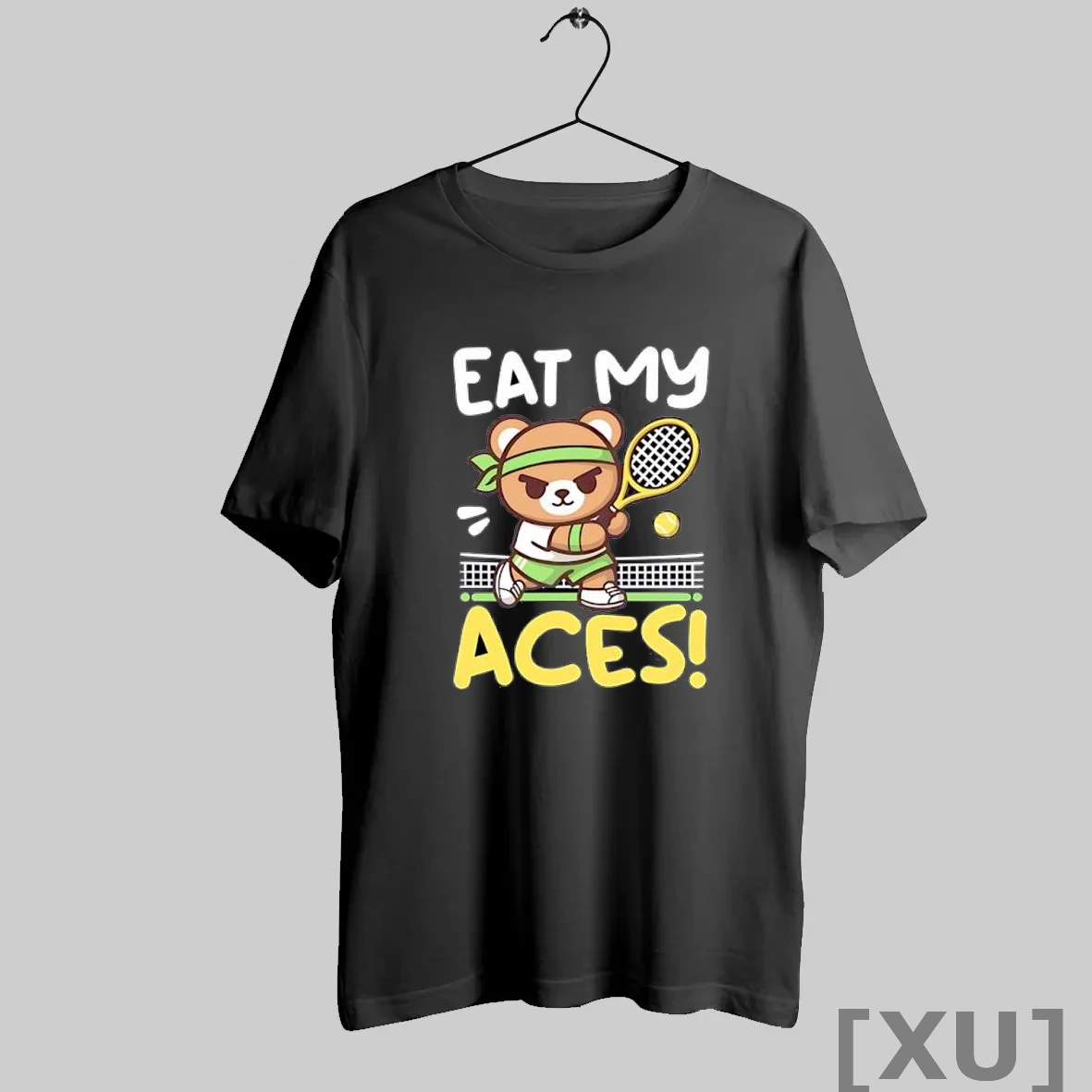 Premium Eat My Aces Tennis Bear With Racket And Ball T Shirts