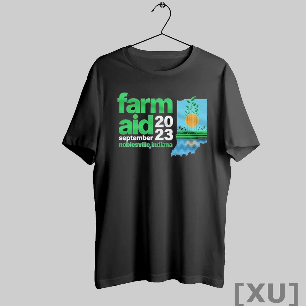 Premium Farm Aid 2023 September Noblesville Indiana Festival Logo T Shirts