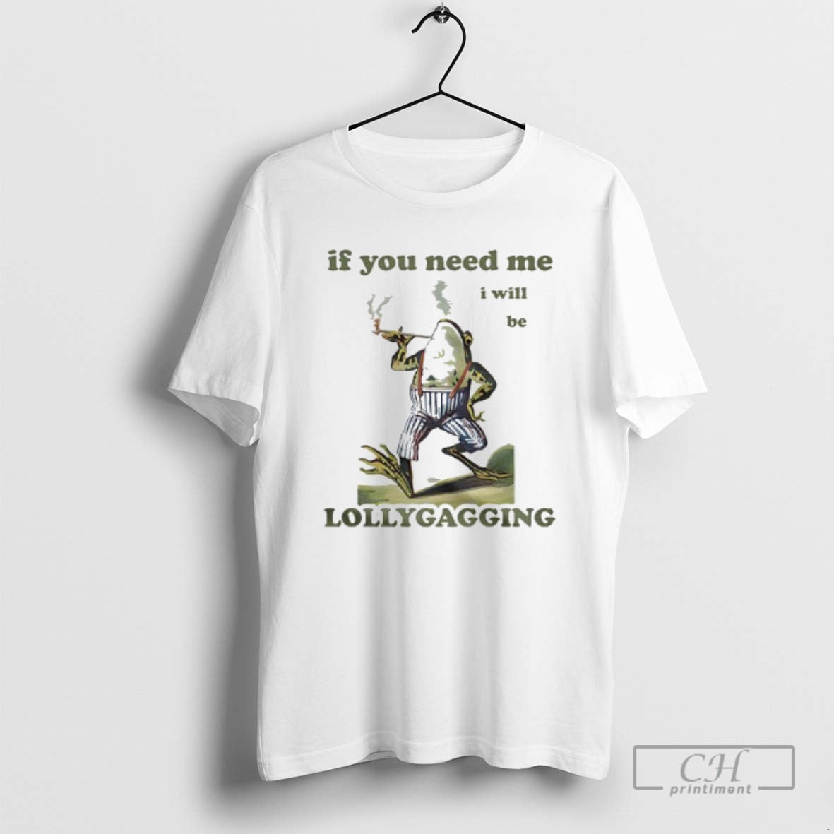 Premium Frog If You Need Me I Will Be Lollygagging Shirt Sweater