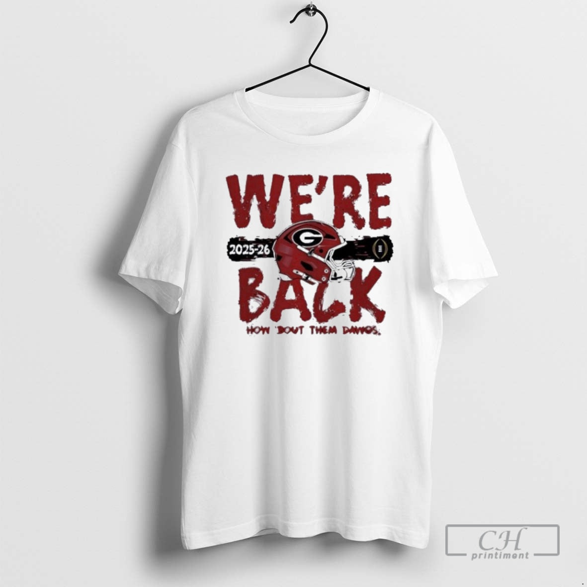 Premium Georgia Bulldogs Were Back 2025 2026 Cfp Bound Helmet Shirt Sweater