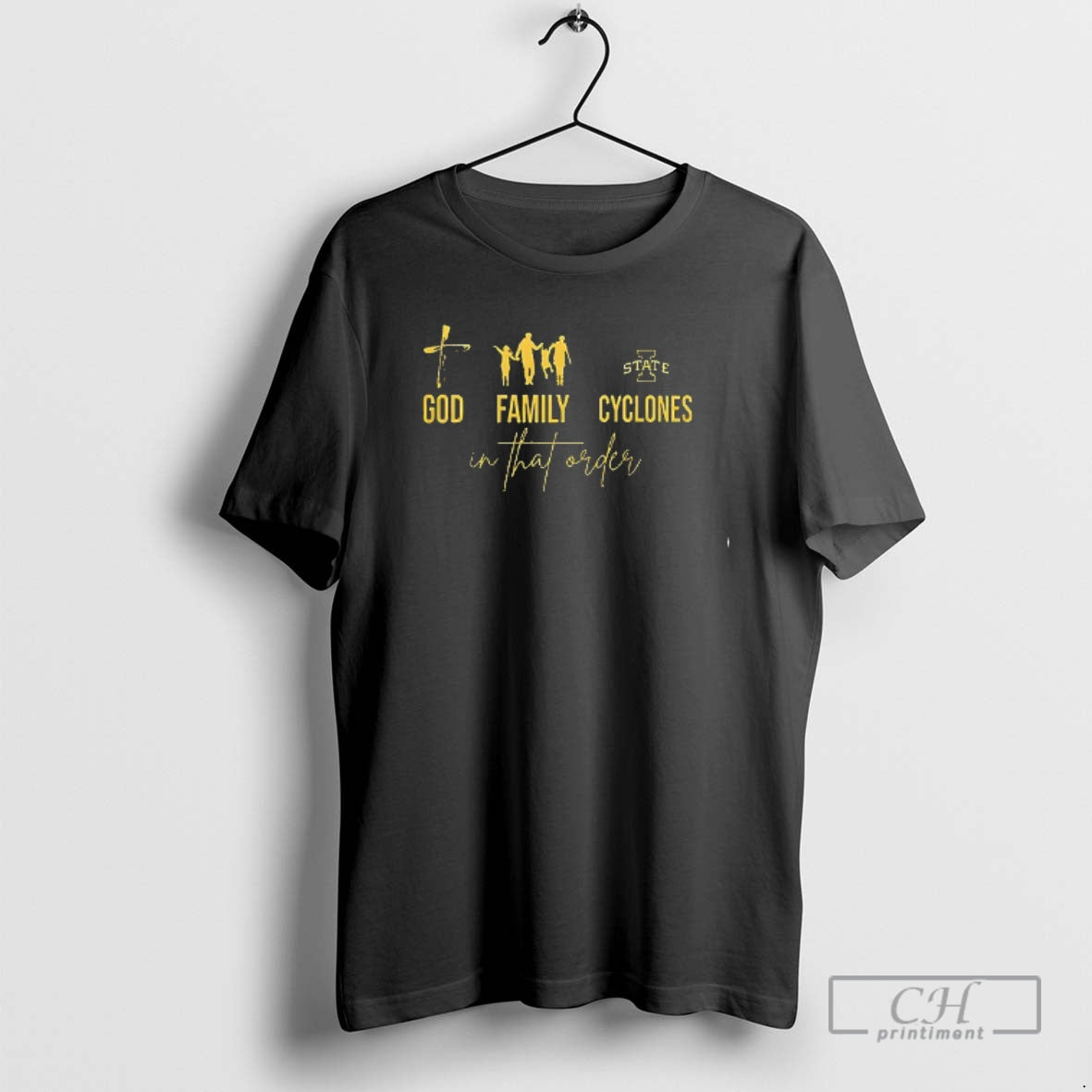 Premium God Family Iowa State Cyclones In That Order Double Graphic Shirt Sweater