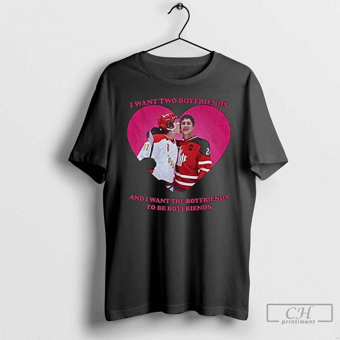 Heated Rivalry Ilya Shane I Want Two Boyfriends Pink Heart