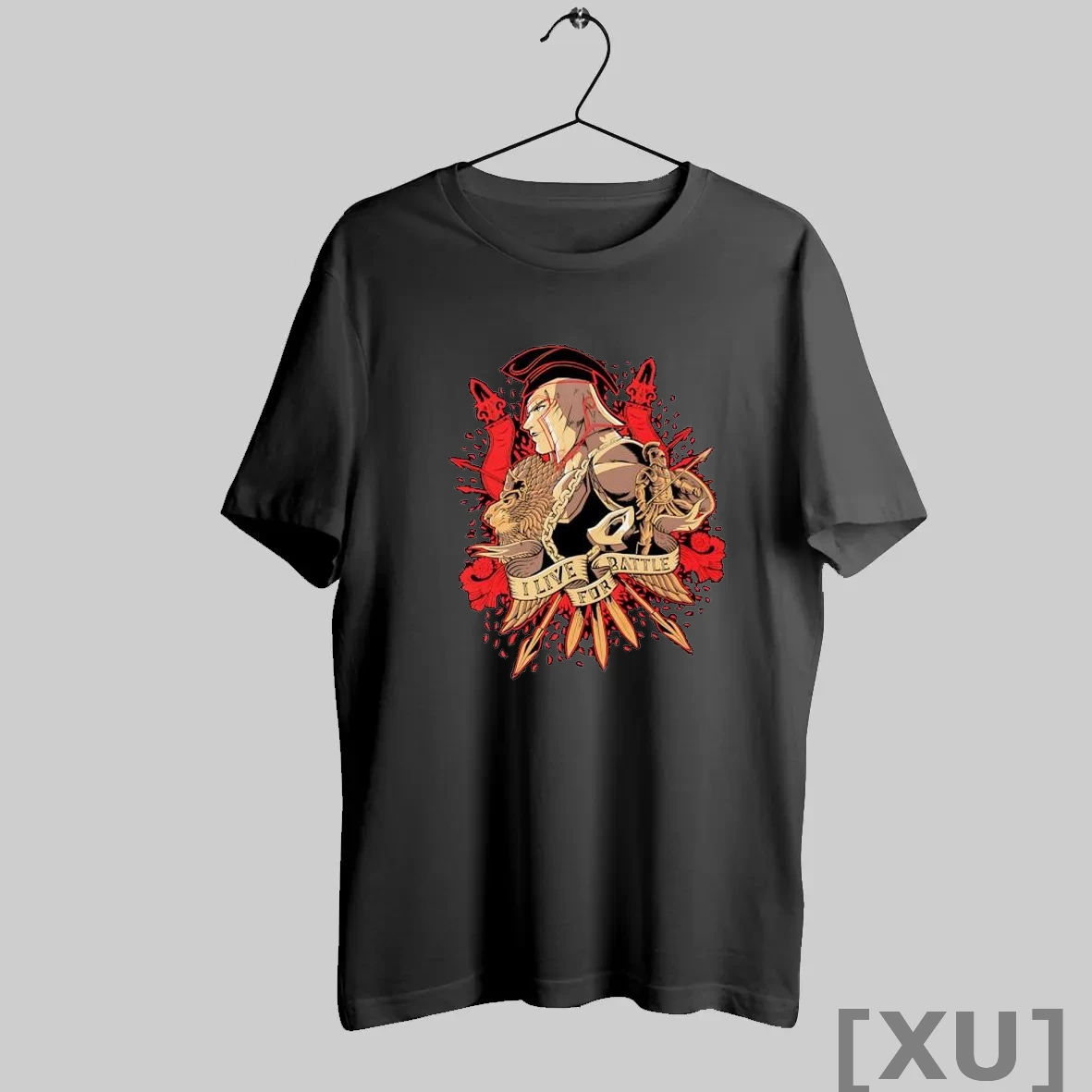 Premium I Live For Battle Spartan And Lion Fantasy T Shirts