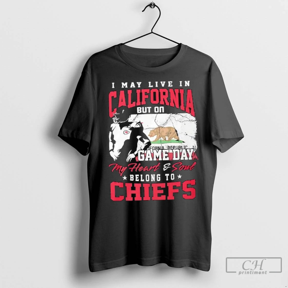 Premium I May Live In California But On Game Day My Heart Soul Belong To