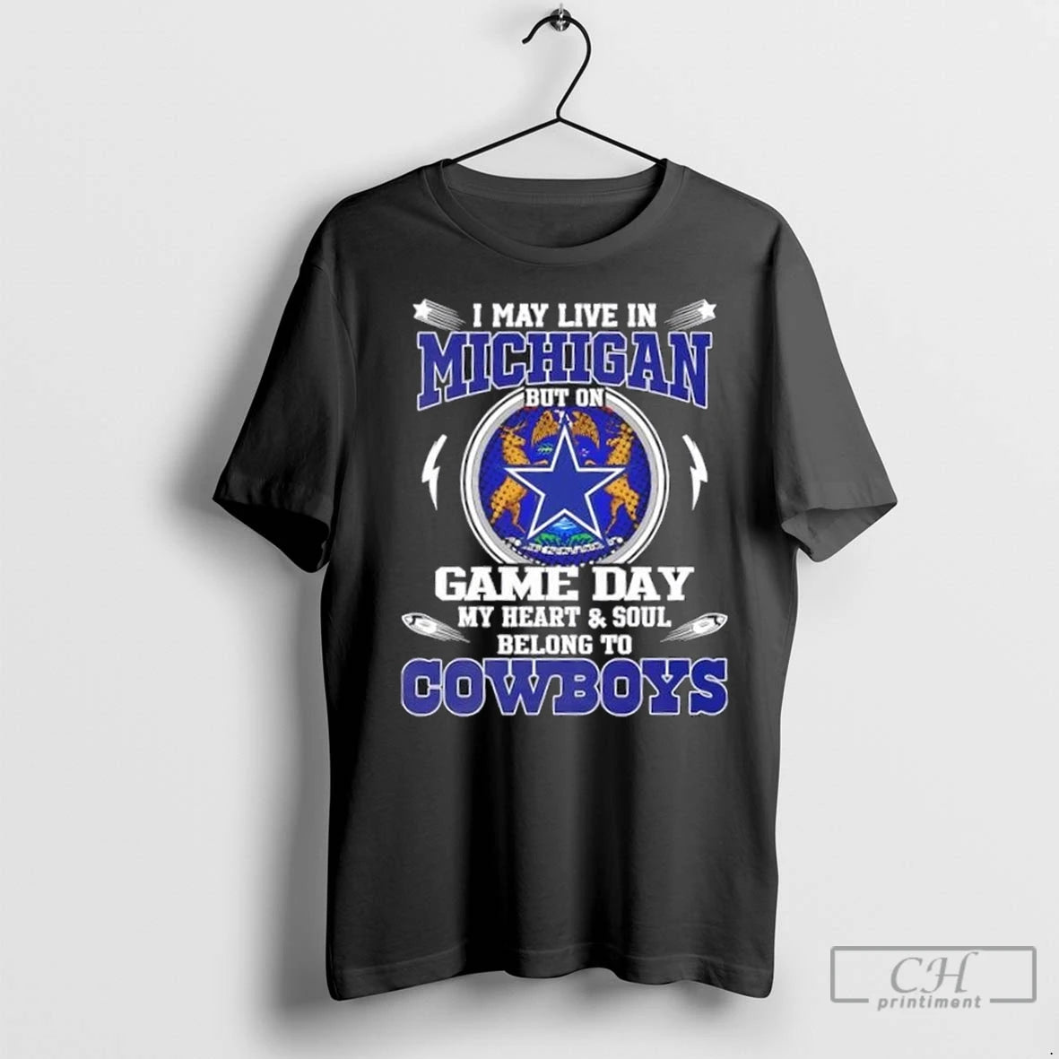 Premium I May Live In Michigan But On Game Day My Heart And Soul Belongs