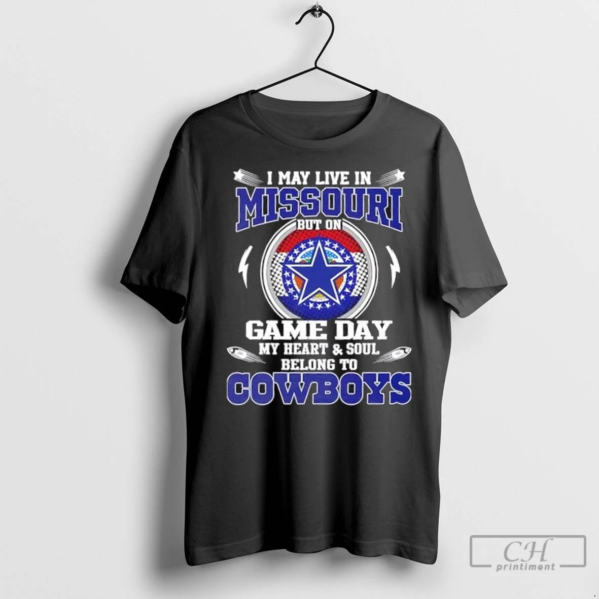Premium I May Live In Missouri But On Game Day My Heart And Soul Belongs