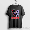 Premium I Will Remember For You Alzheimers Awareness Kansas City Chiefs Heart Purple Ribbon