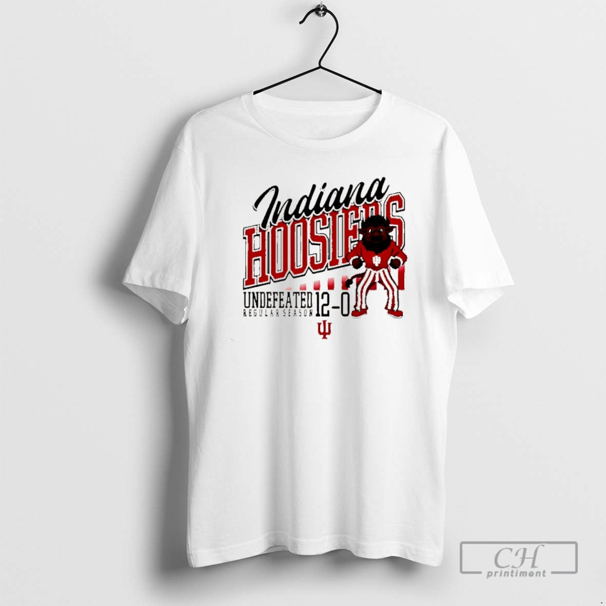 Premium Indiana Football Undefeated Season 2025 12 0 Mascot Christmas Shirt Sweater