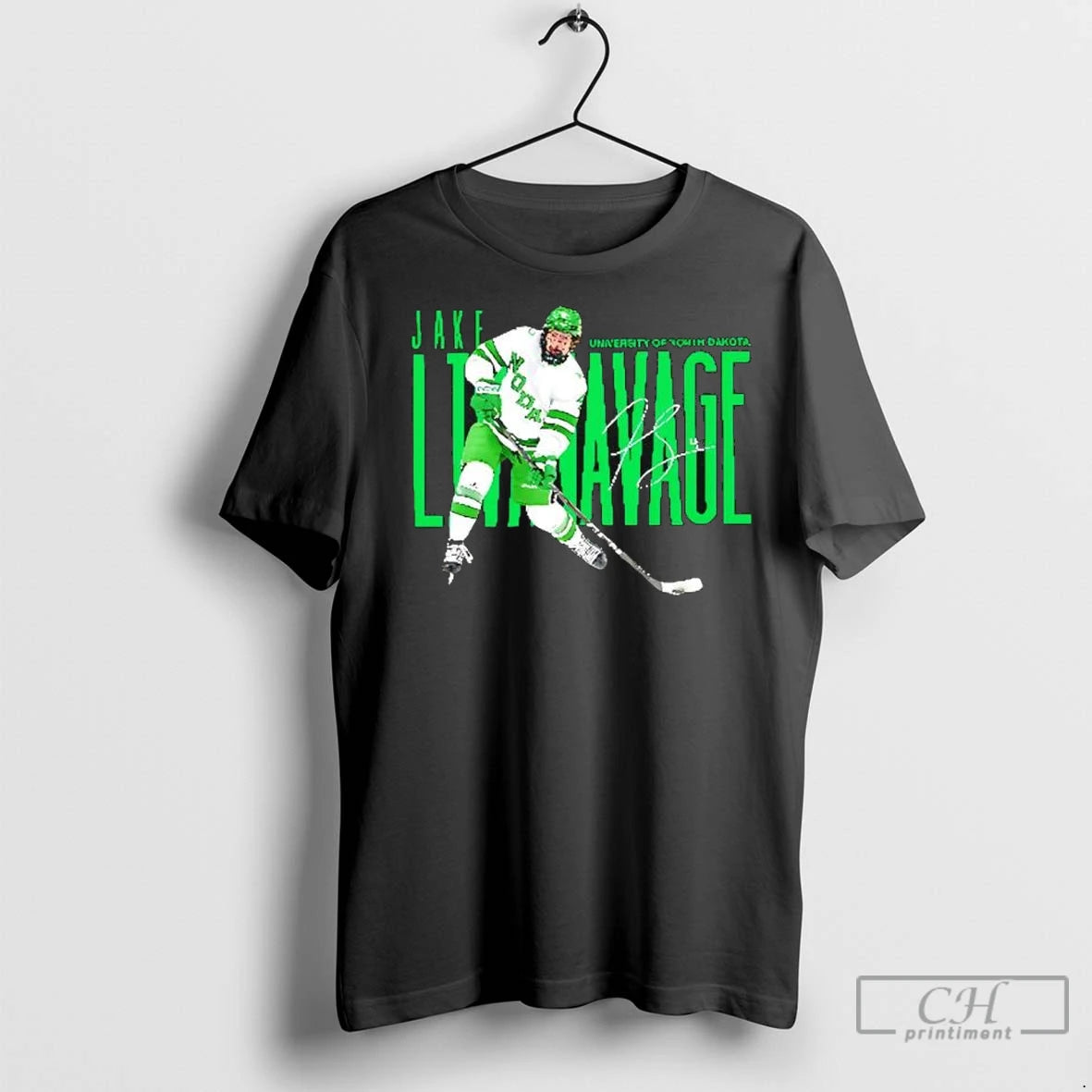 Premium Jake Livanavage Player University Of North Dakota Athletics Signature T Shirts