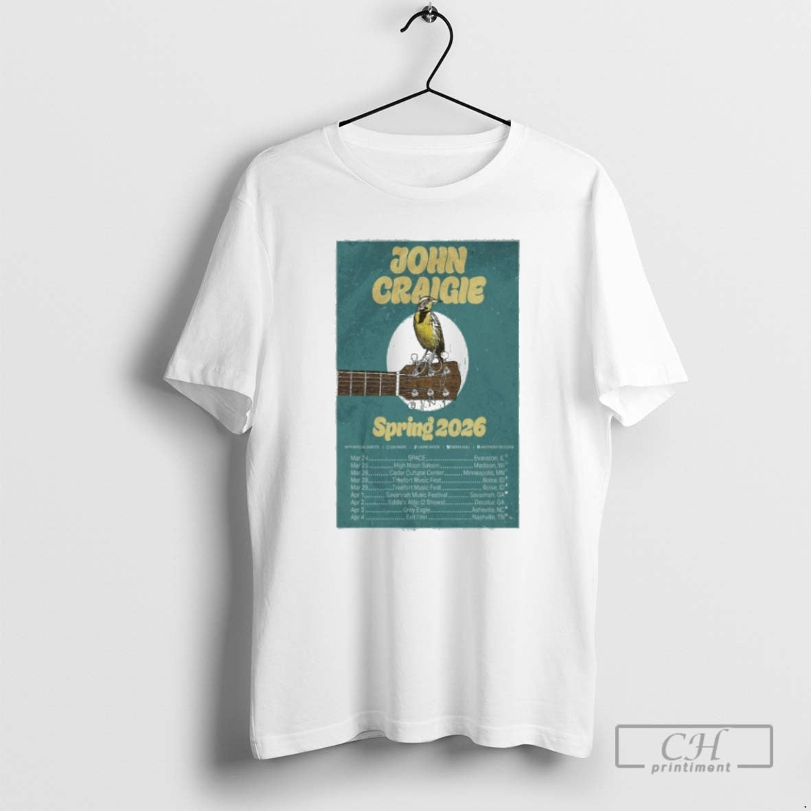 Premium John Craigie Tour Spring 2026 Shirt Sweater
