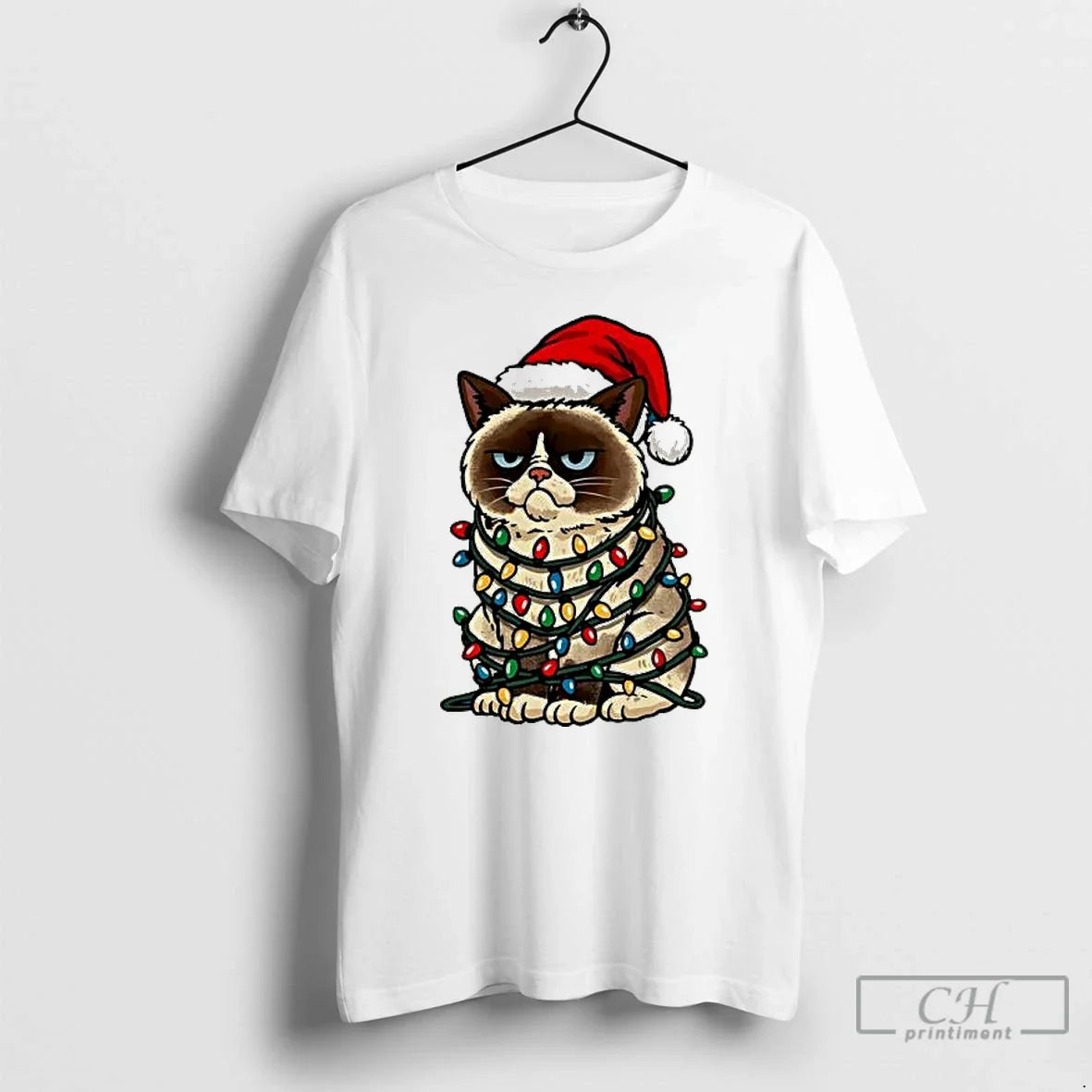 Jolly Cat Hat Santa Lights