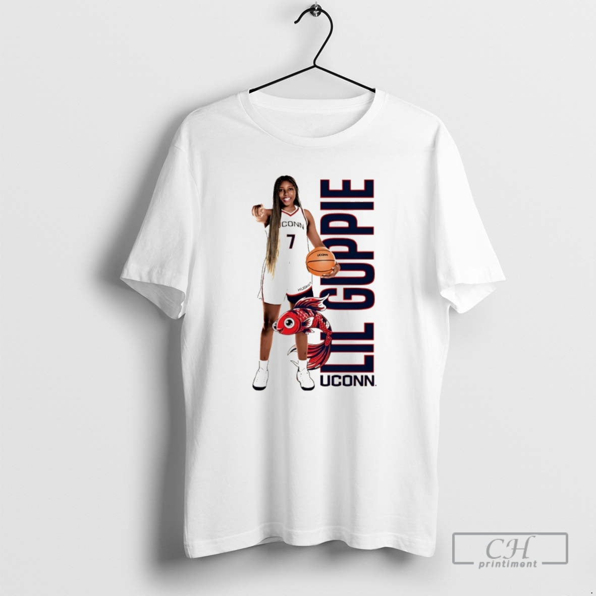 Premium Kelis Fisher Uconn Huskies Lil Guppie Christmas Shirt Sweater