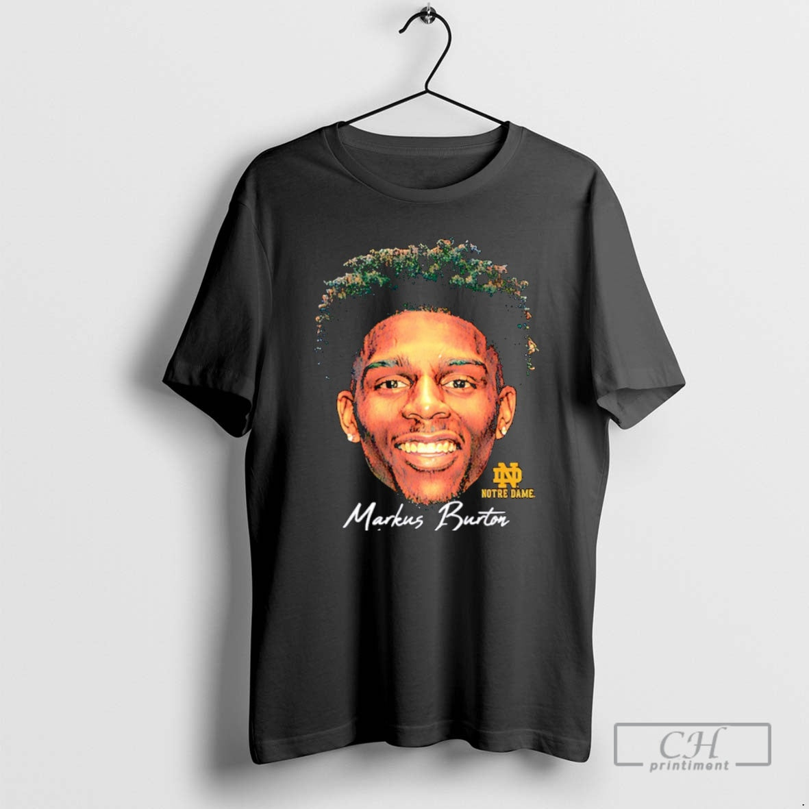 Premium Markus Burton Notre Dame Basketball Game Face Christmas Shirt Sweater