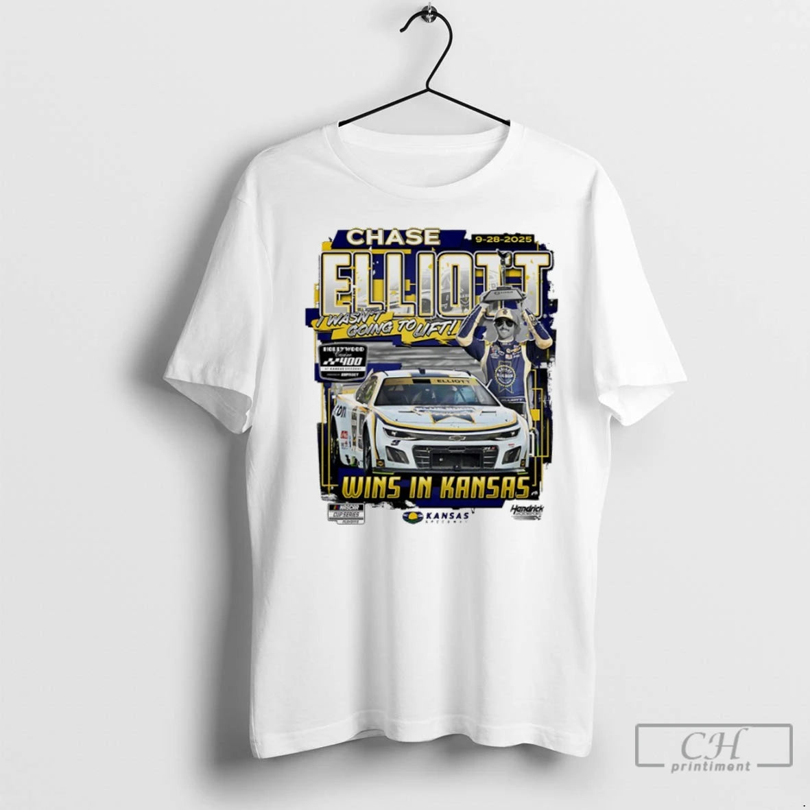 Premium Mens Chase Elliott I Wasnt Going To Lift 2025 Hollywood Casino 400 Race Winner