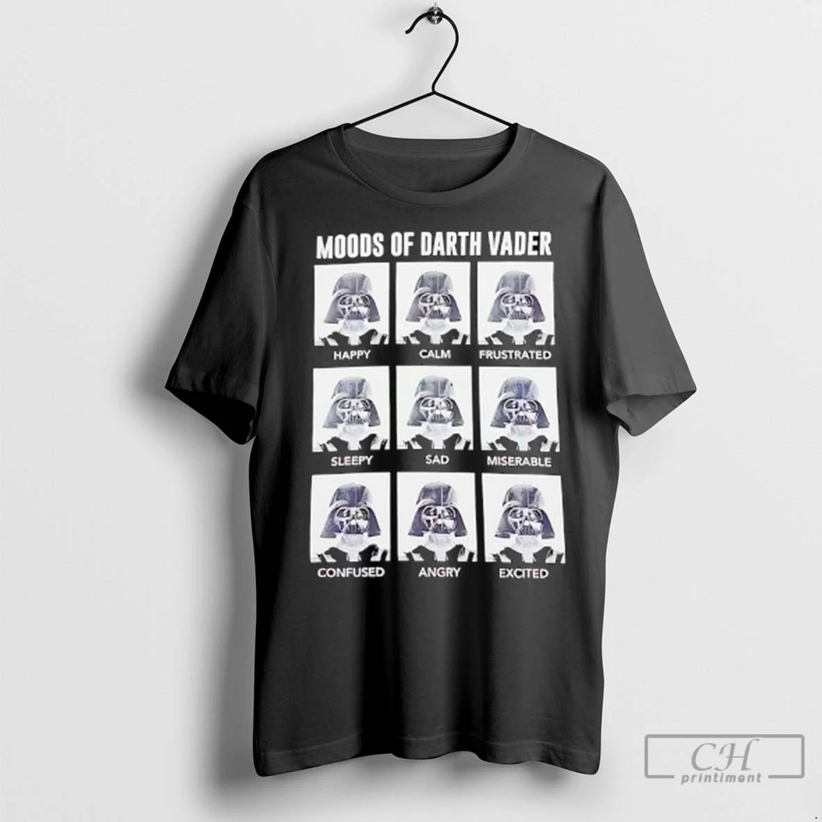 Premium Moods Of Darth Vader Happy Calm Frutrated Sleepy Sad Miserable Confused Angry Excited Ladies
