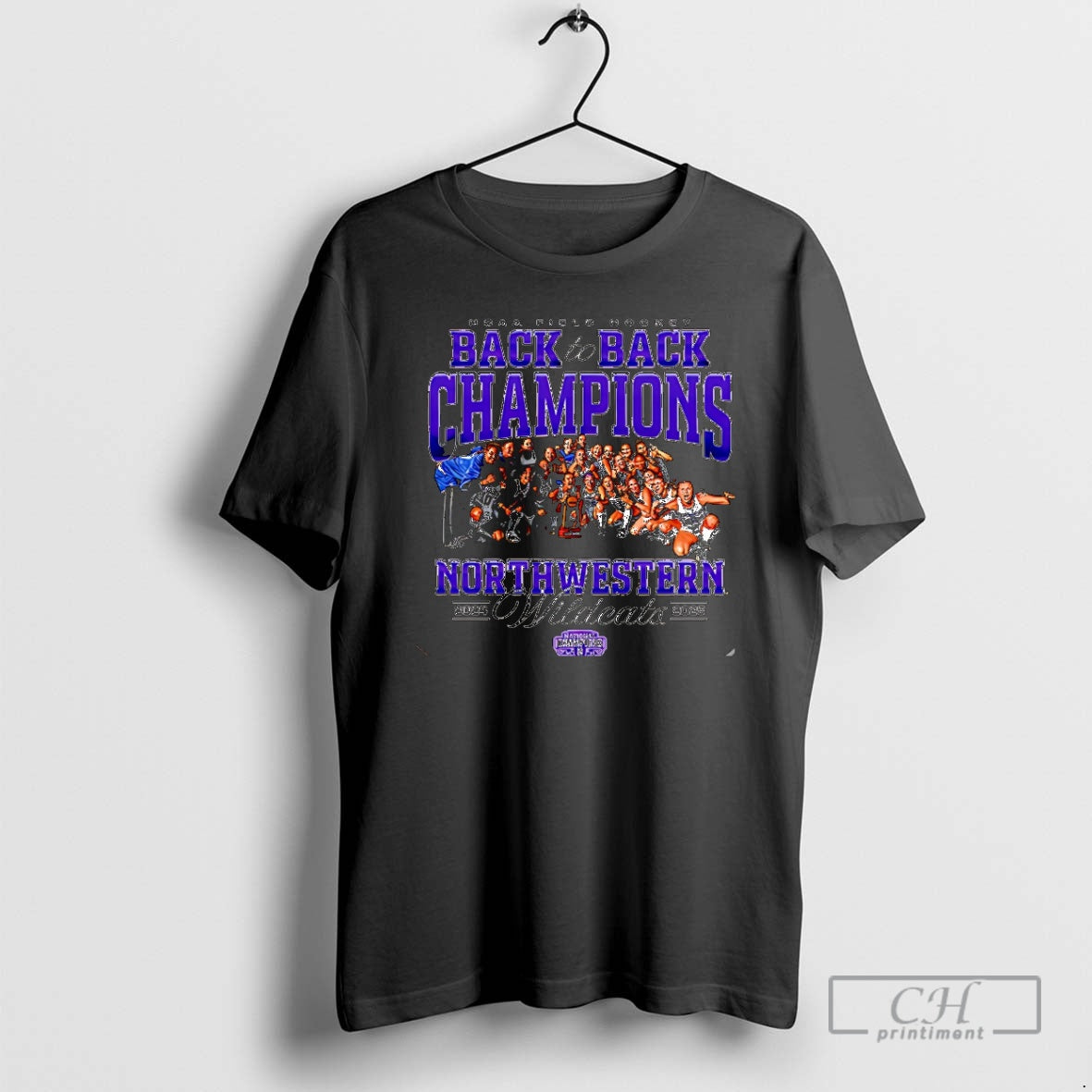 Premium Northwestern Field Hockey Back To Back 2025 National Champions Team Collage Christmas Shirt Sweater