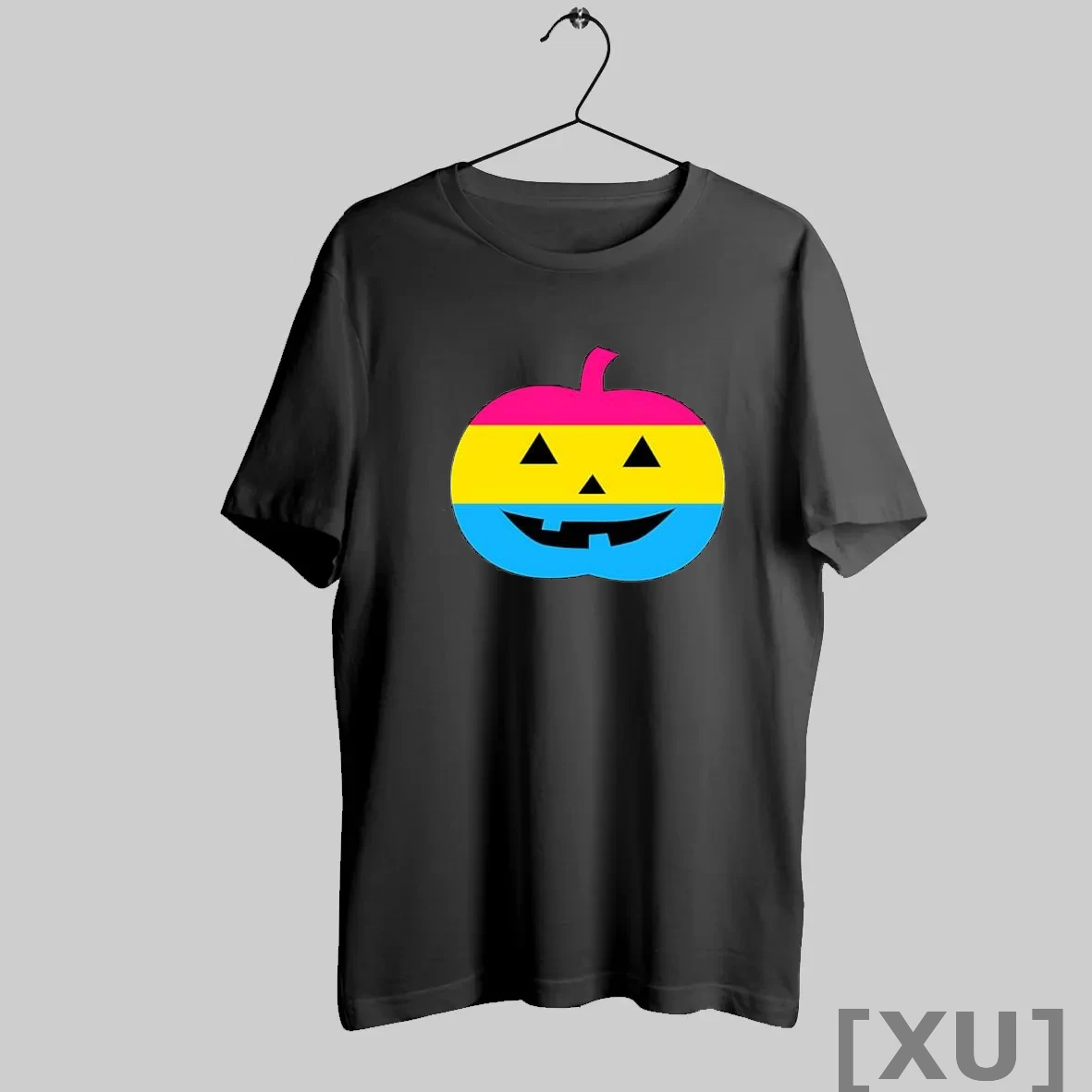 Premium Pansexual Pride Flag Pumpkin Face Jack O Lantern Halloween Pansexual T Shirts