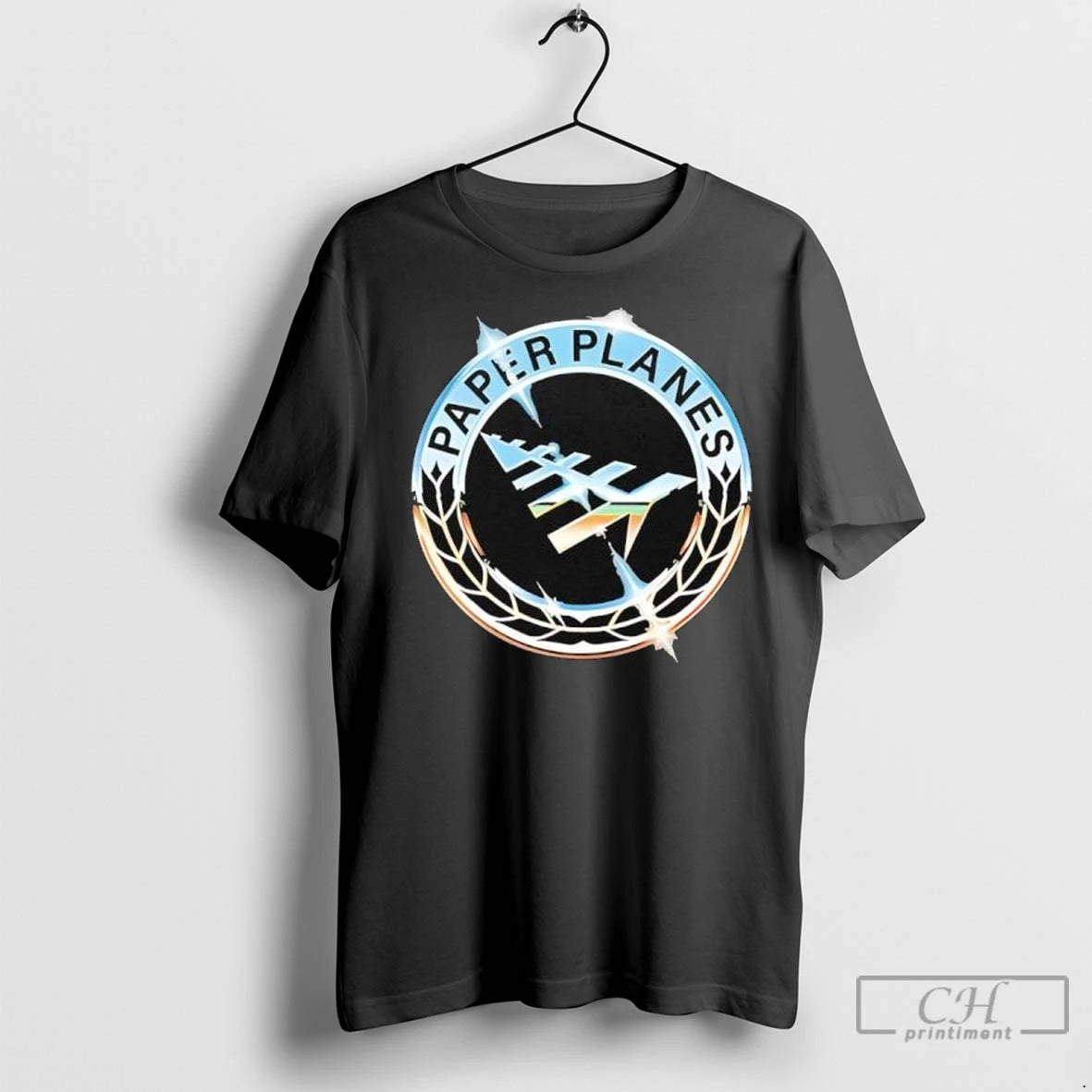 Premium Paper Planes First Class Chrome T Shirts