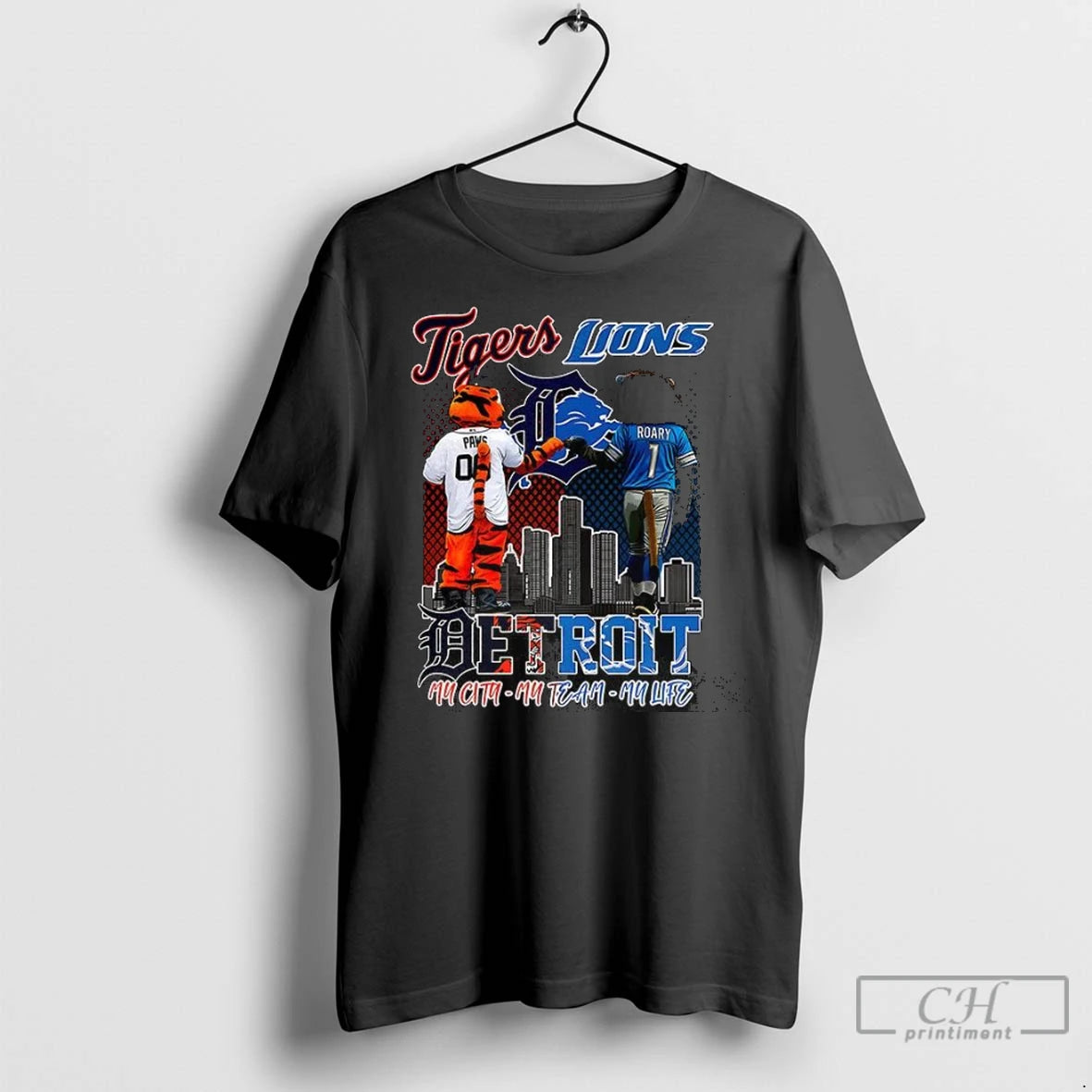 Premium Paws Tigers Detroit And Roary Detroit Lions Mu City Mu Team Mu Life