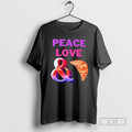 Premium Peace Love And Croissants Shirt Sweater