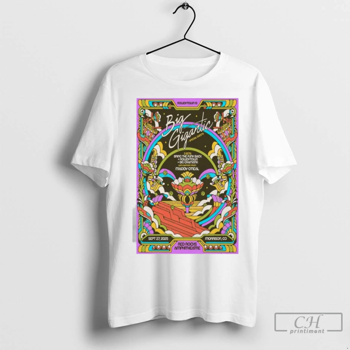 Premium Rowdytown 13 Big Gigantic At Red Rocks Amphitheatre Morrison Colorado Sept 27 2025 Ladies