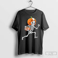 Premium Skeleton American Football Player Spooky Sports T Shirts