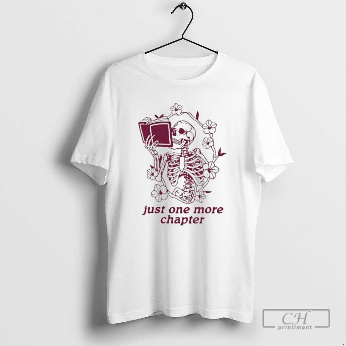 Premium Skeleton Reading Book Just One More Chapter Shirt Sweater