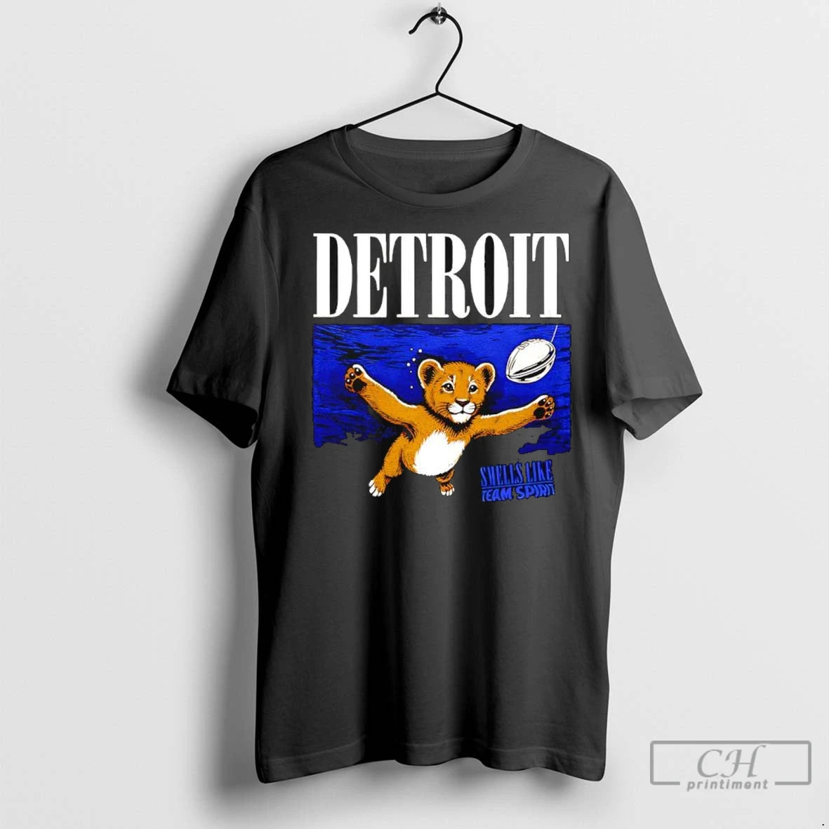 Premium Smells Like Team Spirit Detroit Lions T Shirts