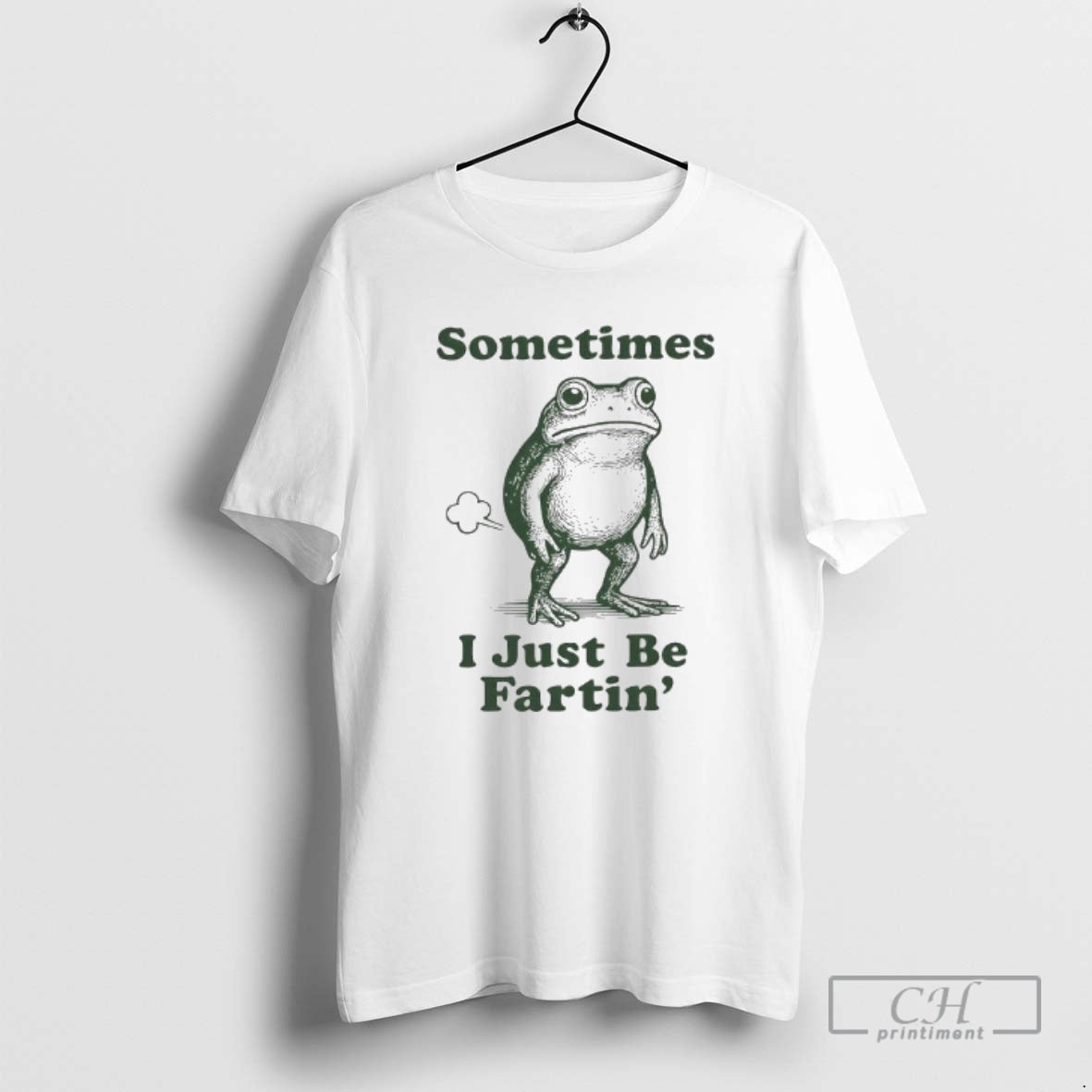 Premium Sometimes I Just Be Fartin Funny Frog Graphic Shirt Sweater