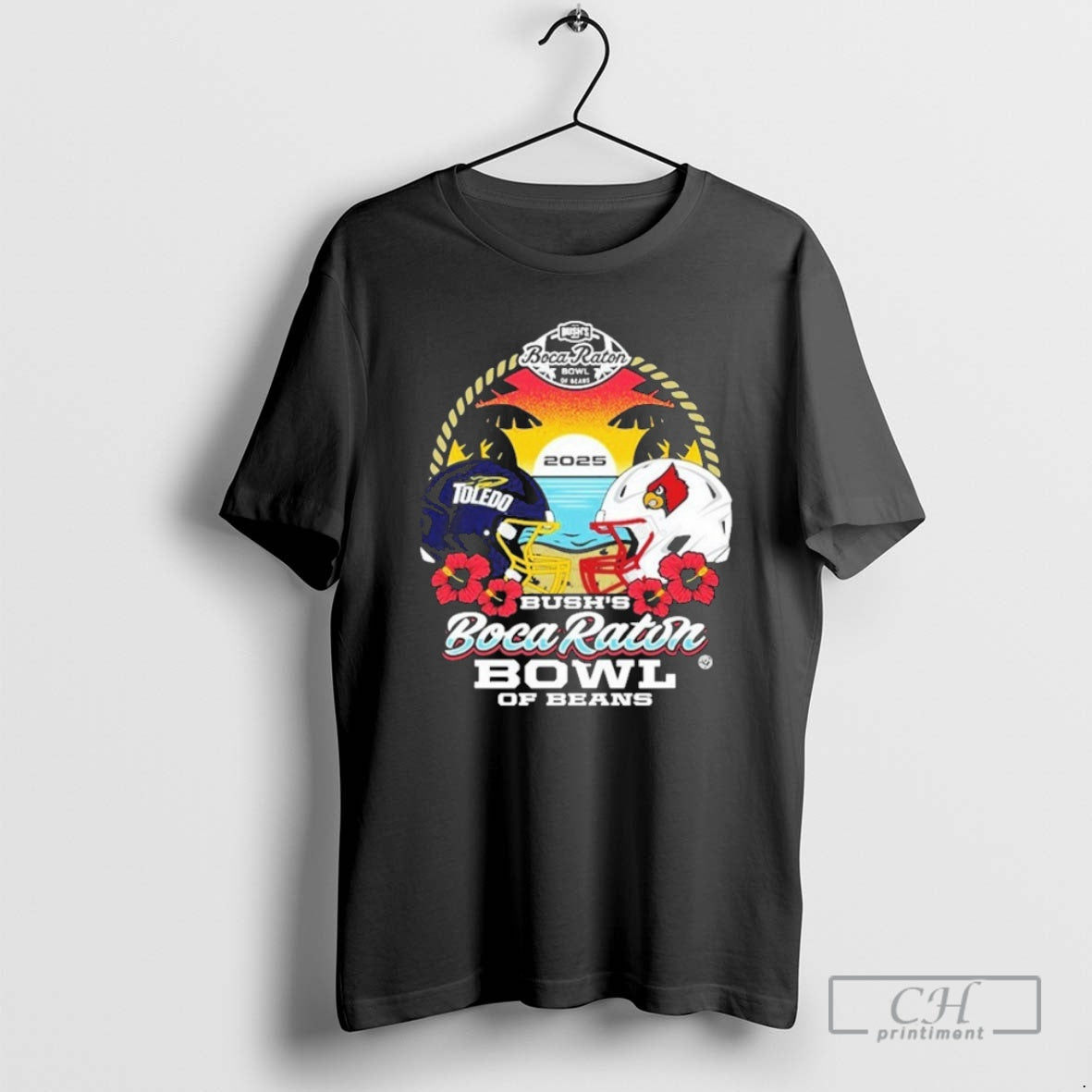 Premium Toledo Rocket Vs Louisville Cardinals Bushs Boca Raton Bowl Of Beans 2025 Helmet