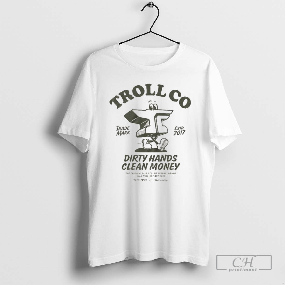 Premium Troll Co Dirty Hands Clean Money Ramblin Anvil Shirt Sweater
