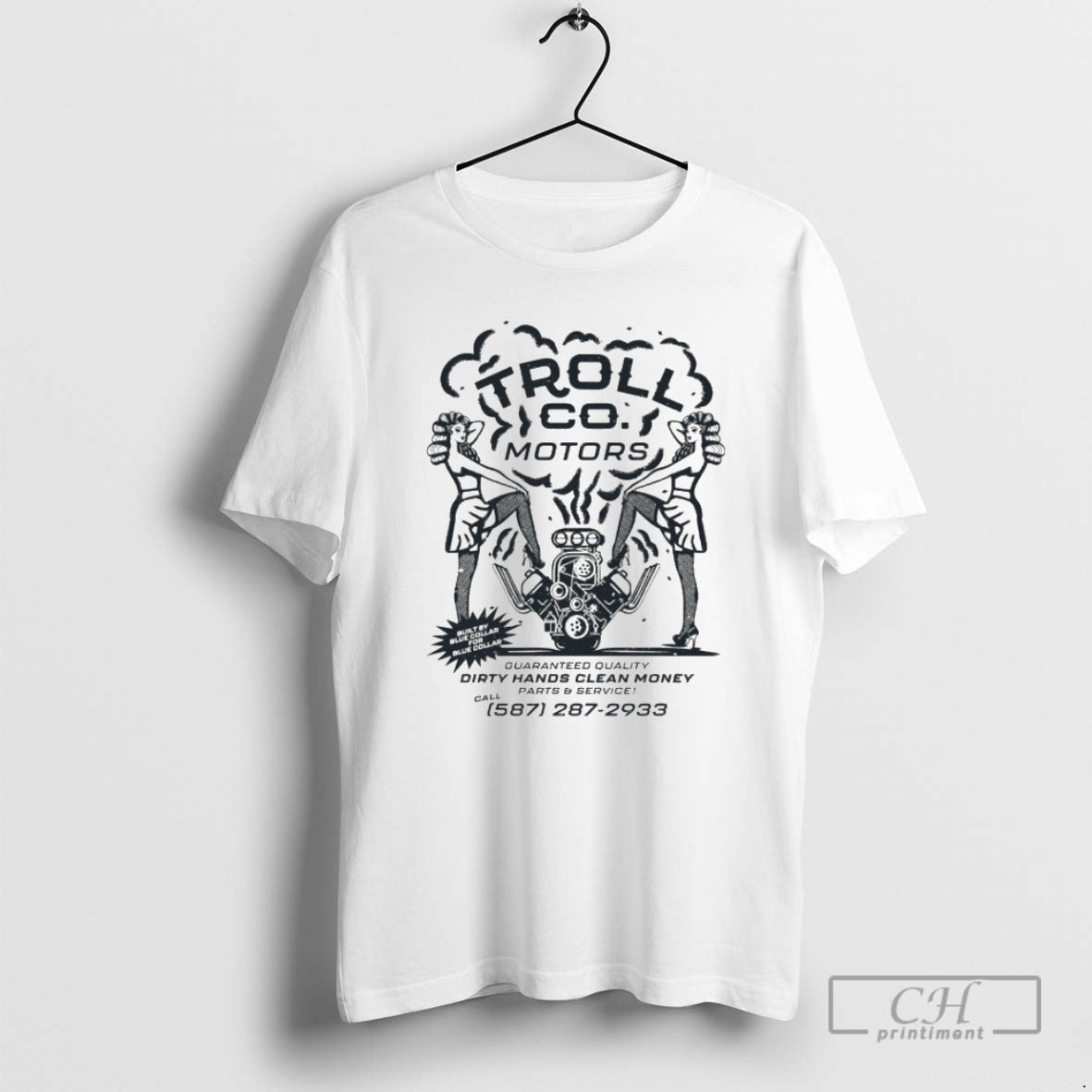 Premium Troll Co Troll Co Motors Dirty Hands Clean Money Shirt Sweater