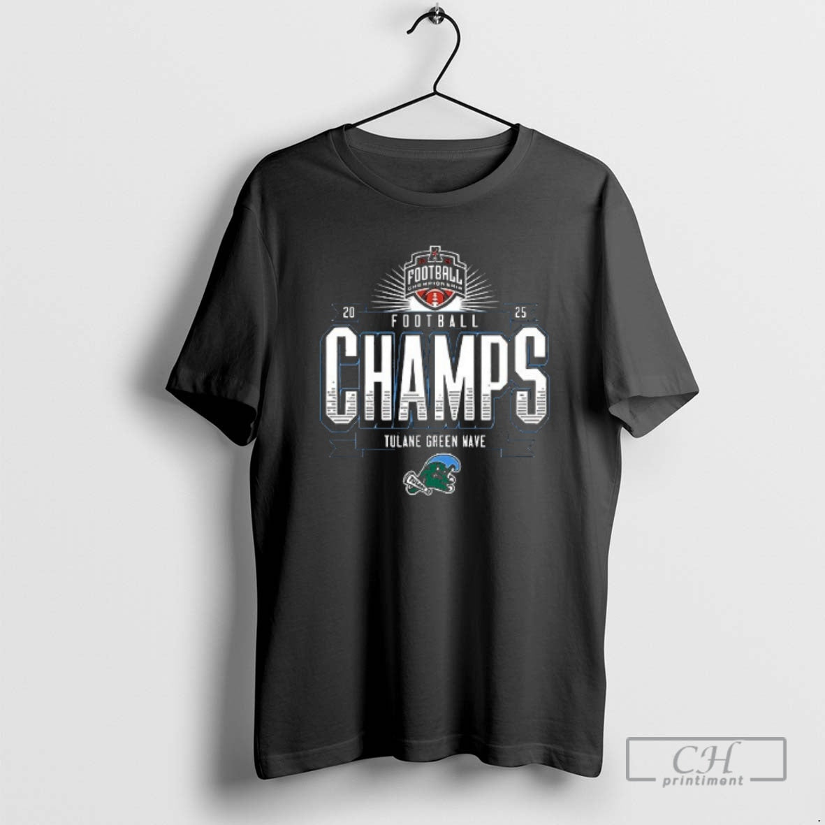 Premium Tulane Green Wave American Football Champions Logo Double Graphic Shirt Sweater